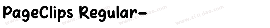 PageClips Regular字体转换